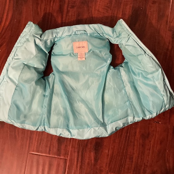 Puff vest. Girls 18-24 mos. Cherokee quilted beautiful mint color. - Picture 6 of 6